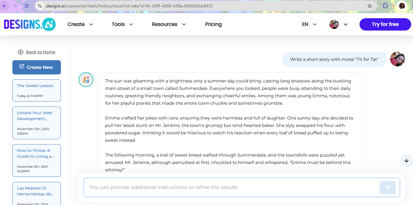 Sign up to Designs AI